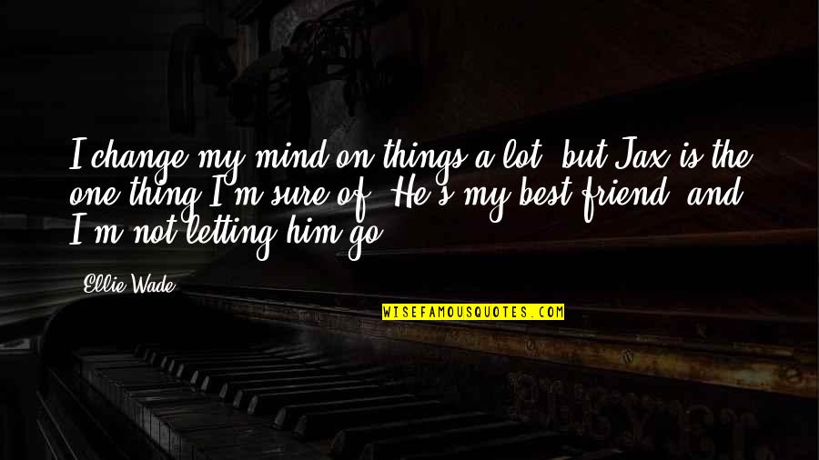 Best Friend Change Quotes By Ellie Wade: I change my mind on things a lot, Best Friend Change Quotes By Ellie Wade: I change my mind on things a lot,