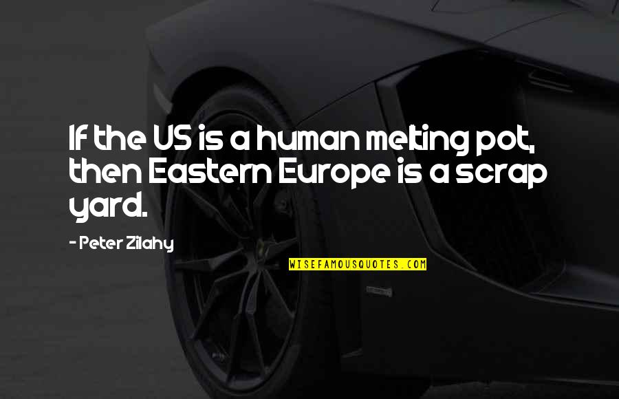 Best Friend Love Story Quotes By Peter Zilahy: If the US is a human melting pot,