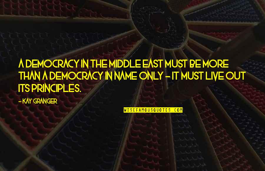 Best Funny Pinoy Quotes By Kay Granger: A democracy in the Middle East must be