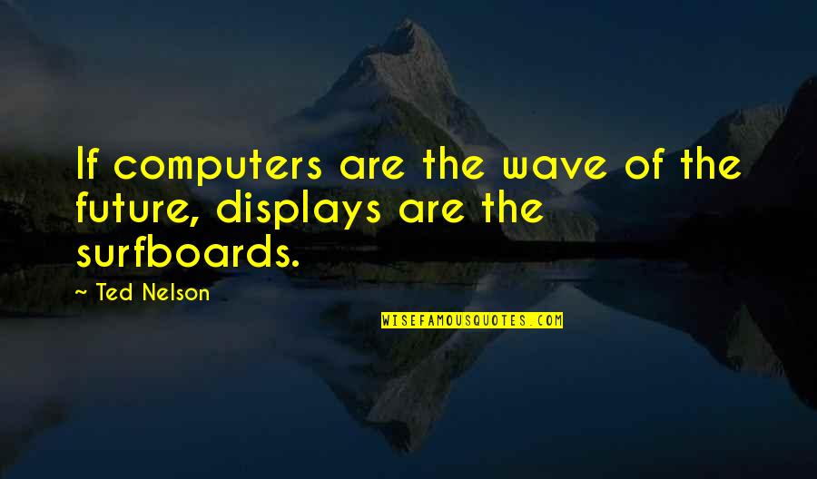 Best Future Ted Quotes By Ted Nelson: If computers are the wave of the future,