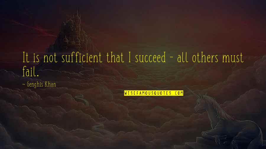 Best Genghis Khan Quotes By Genghis Khan: It is not sufficient that I succeed -