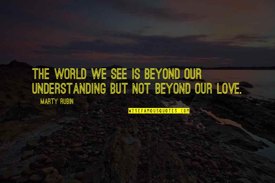 Best Get Fuzzy Quotes By Marty Rubin: The world we see is beyond our understanding