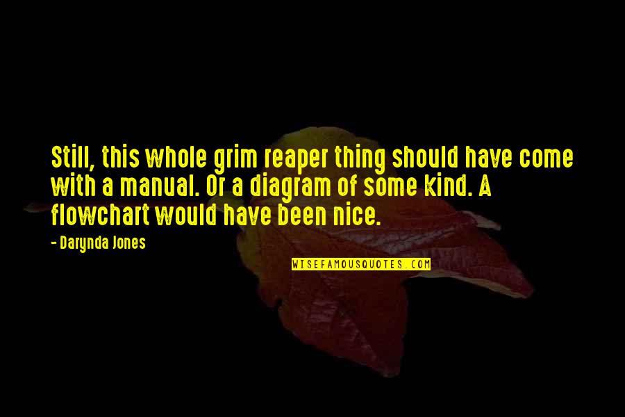 Best Grim Reaper Quotes By Darynda Jones: Still, this whole grim reaper thing should have