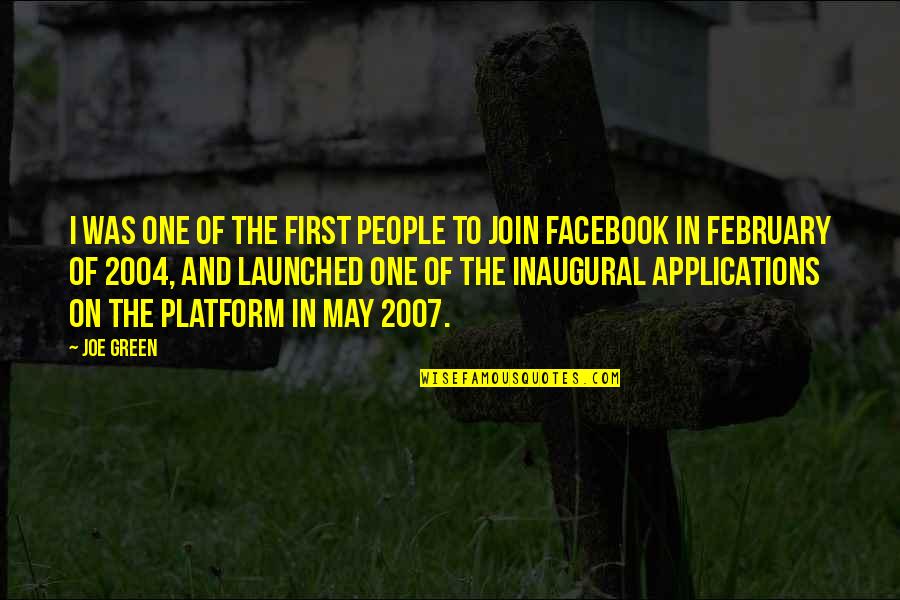 Best Inaugural Quotes By Joe Green: I was one of the first people to Best Inaugural Quotes By Joe Green: I was one of the first people to