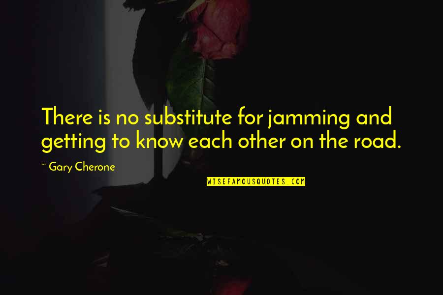 Best Jamming Quotes By Gary Cherone: There is no substitute for jamming and getting