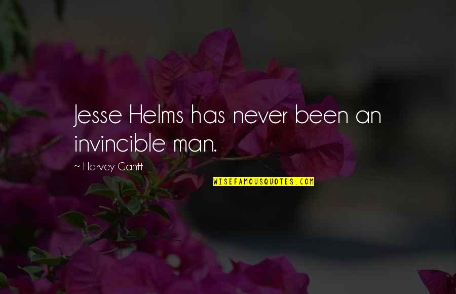Best Jesse Quotes By Harvey Gantt: Jesse Helms has never been an invincible man.
