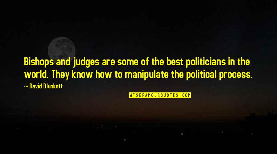 Best Judges Quotes By David Blunkett: Bishops and judges are some of the best