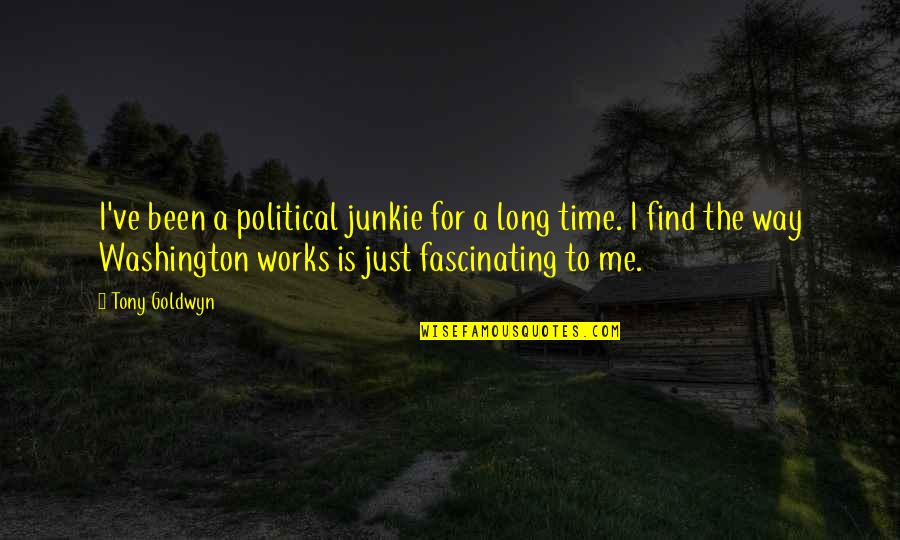 Best Junkie Quotes By Tony Goldwyn: I've been a political junkie for a long