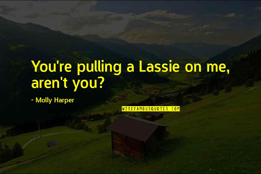 Best Lassie Quotes By Molly Harper: You're pulling a Lassie on me, aren't you?