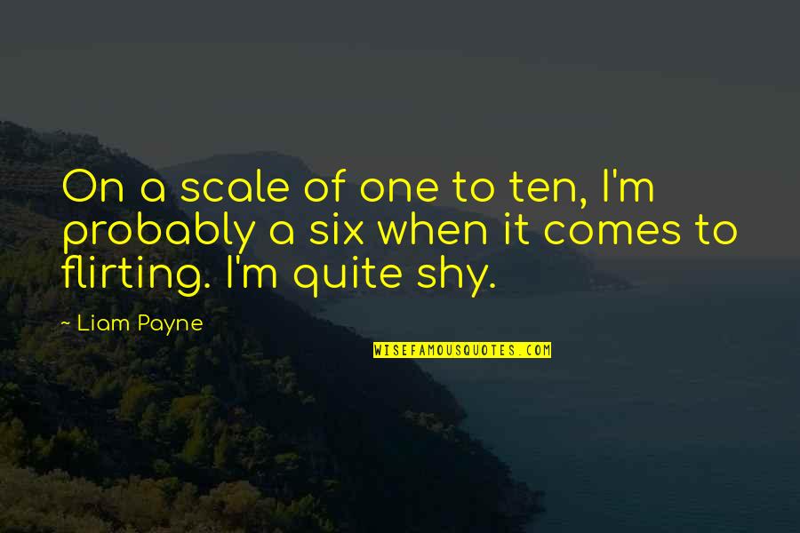Best Liam Payne Quotes By Liam Payne: On a scale of one to ten, I'm