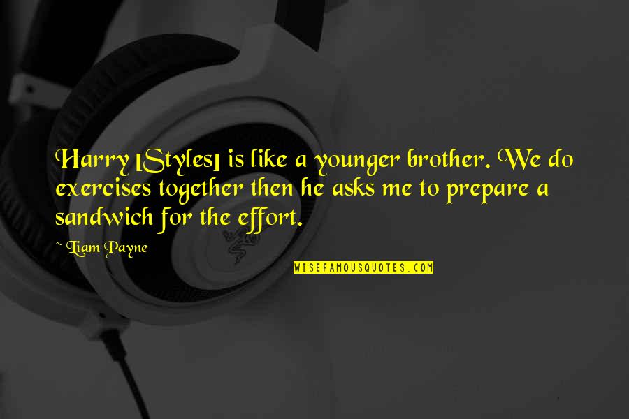 Best Liam Payne Quotes By Liam Payne: Harry [Styles] is like a younger brother. We