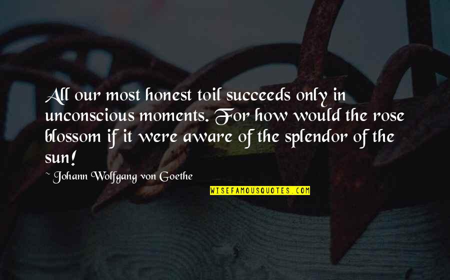 Best Life Partners Quotes By Johann Wolfgang Von Goethe: All our most honest toil succeeds only in