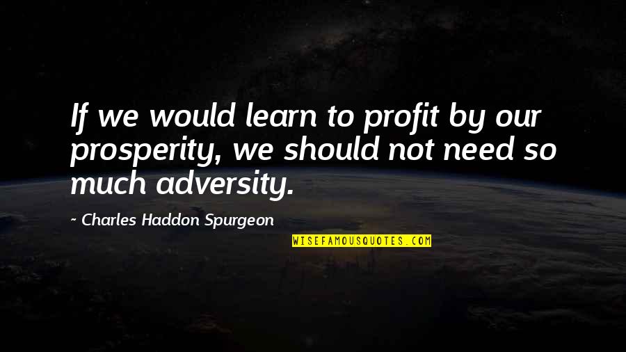 Best Lilyhammer Quotes By Charles Haddon Spurgeon: If we would learn to profit by our Best Lilyhammer Quotes By Charles Haddon Spurgeon: If we would learn to profit by our