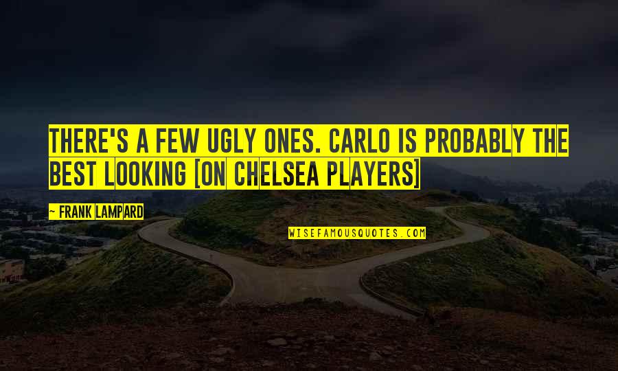 Best Looking Quotes By Frank Lampard: There's a few ugly ones. Carlo is probably