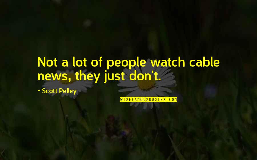 Best Lucid Dream Quotes By Scott Pelley: Not a lot of people watch cable news, Best Lucid Dream Quotes By Scott Pelley: Not a lot of people watch cable news,