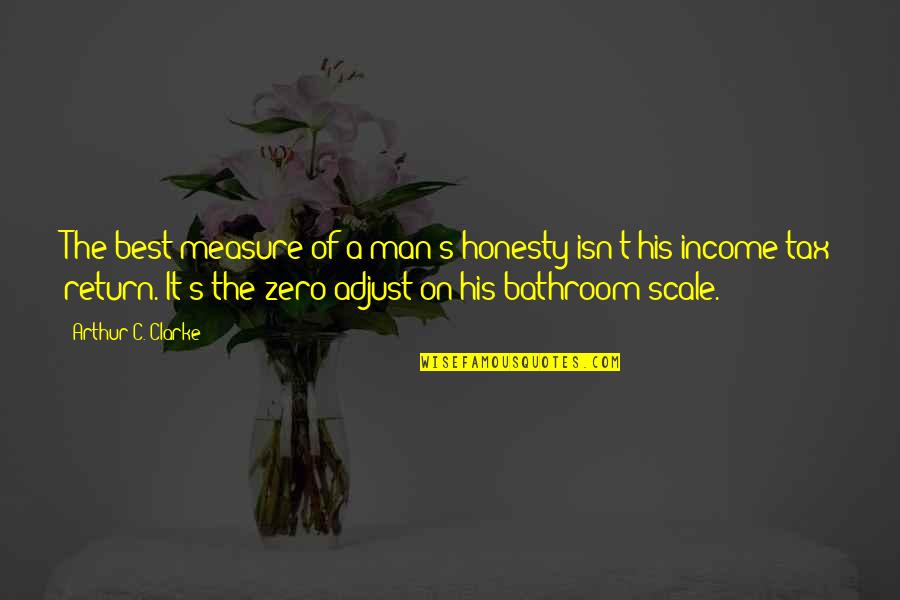 Best Man Funny Quotes By Arthur C. Clarke: The best measure of a man's honesty isn't Best Man Funny Quotes By Arthur C. Clarke: The best measure of a man's honesty isn't