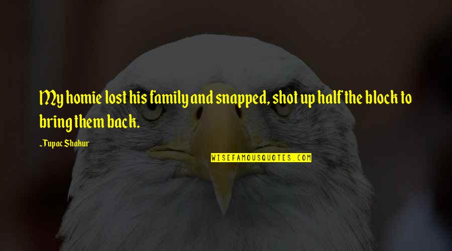 Best Mollymauk Quotes By Tupac Shakur: My homie lost his family and snapped, shot