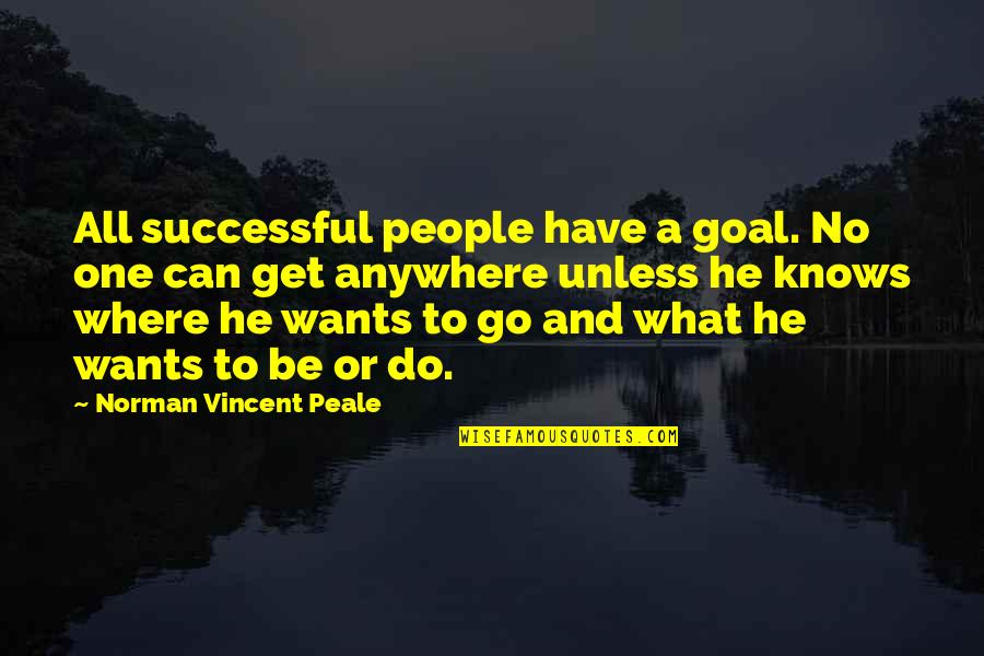 Best Nintendo Video Game Quotes By Norman Vincent Peale: All successful people have a goal. No one