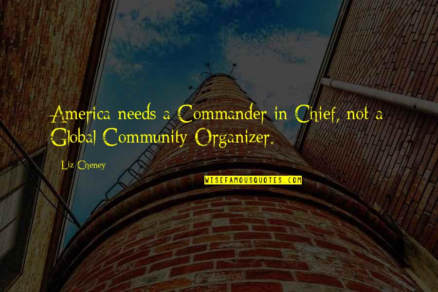 Best Organizer Quotes By Liz Cheney: America needs a Commander in Chief, not a