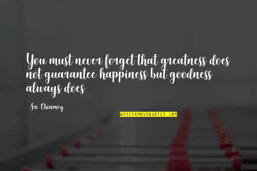 Best Preppy Quotes By Sri Chinmoy: You must never forget that greatness does not