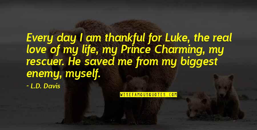 Best Prince Quotes By L.D. Davis: Every day I am thankful for Luke, the