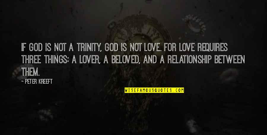 Best Reggae Lyrics Quotes By Peter Kreeft: If God is not a Trinity, God is