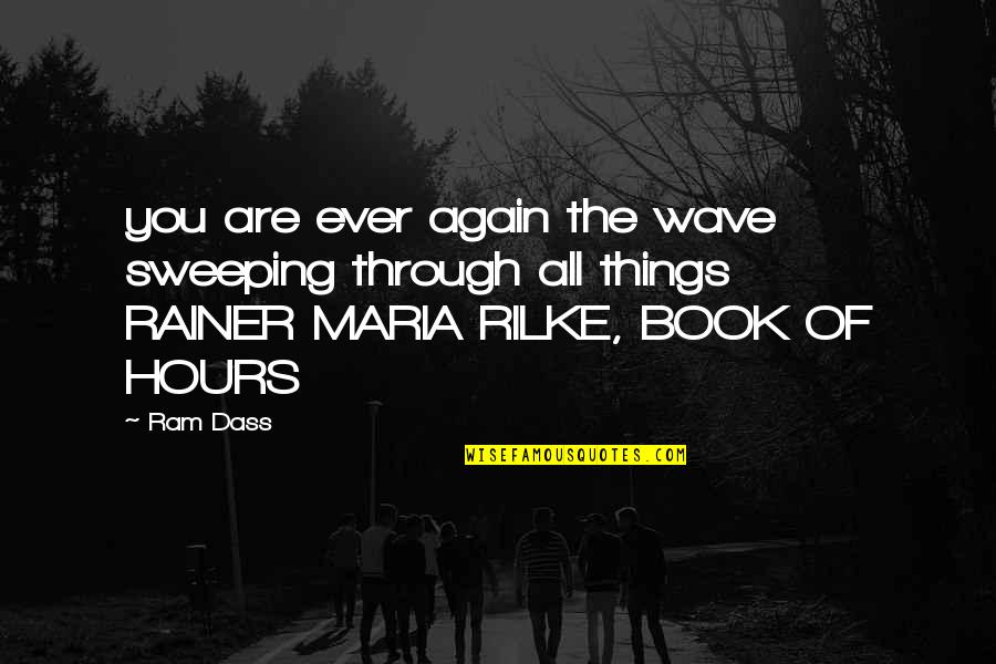 Best Rilke Quotes By Ram Dass: you are ever again the wave sweeping through