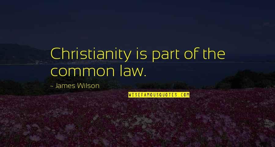 Best Sales Pitch Quotes By James Wilson: Christianity is part of the common law.