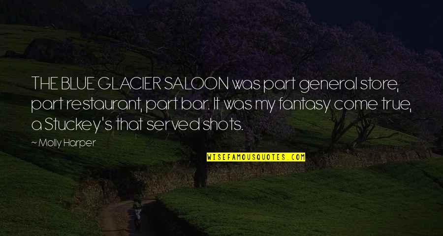 Best Saloon Quotes By Molly Harper: THE BLUE GLACIER SALOON was part general store,