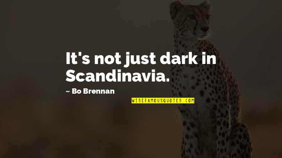 Best Scandinavian Quotes By Bo Brennan: It's not just dark in Scandinavia.