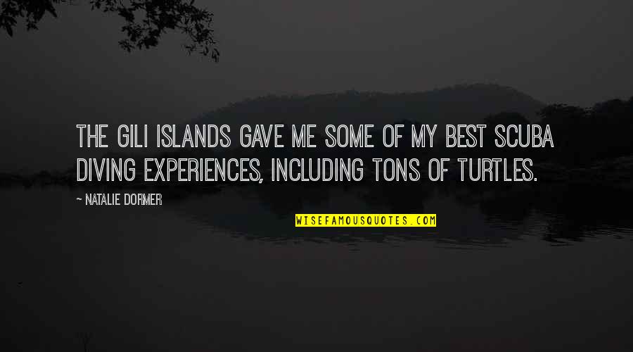 Best Scuba Quotes By Natalie Dormer: The Gili Islands gave me some of my