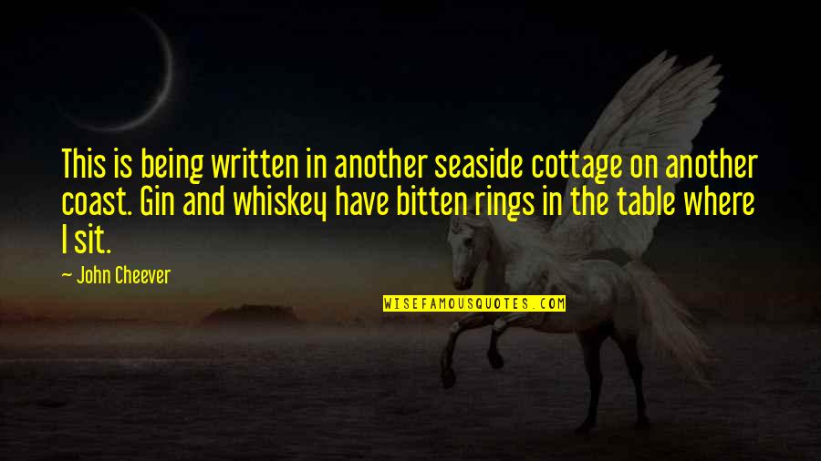 Best Seaside Quotes By John Cheever: This is being written in another seaside cottage Best Seaside Quotes By John Cheever: This is being written in another seaside cottage