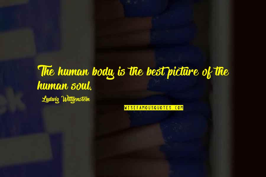 Best Soul Quotes By Ludwig Wittgenstein: The human body is the best picture of