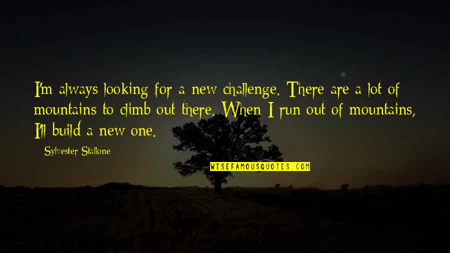 Best Stallone Quotes By Sylvester Stallone: I'm always looking for a new challenge. There