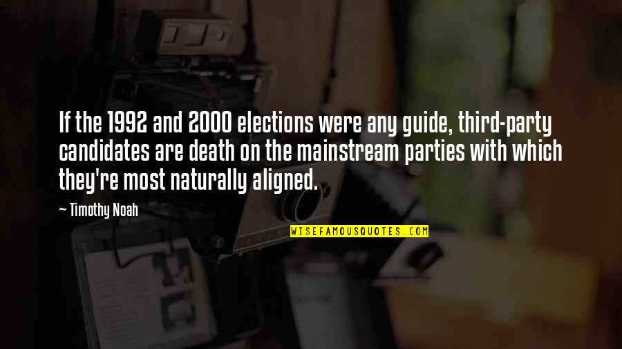 Best Third Party Quotes By Timothy Noah: If the 1992 and 2000 elections were any