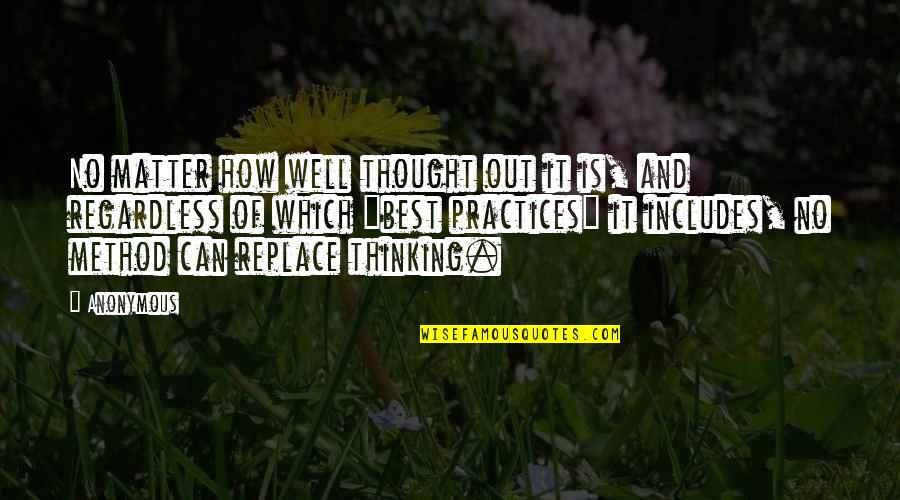 Best Thought Out Quotes By Anonymous: No matter how well thought out it is, Best Thought Out Quotes By Anonymous: No matter how well thought out it is,