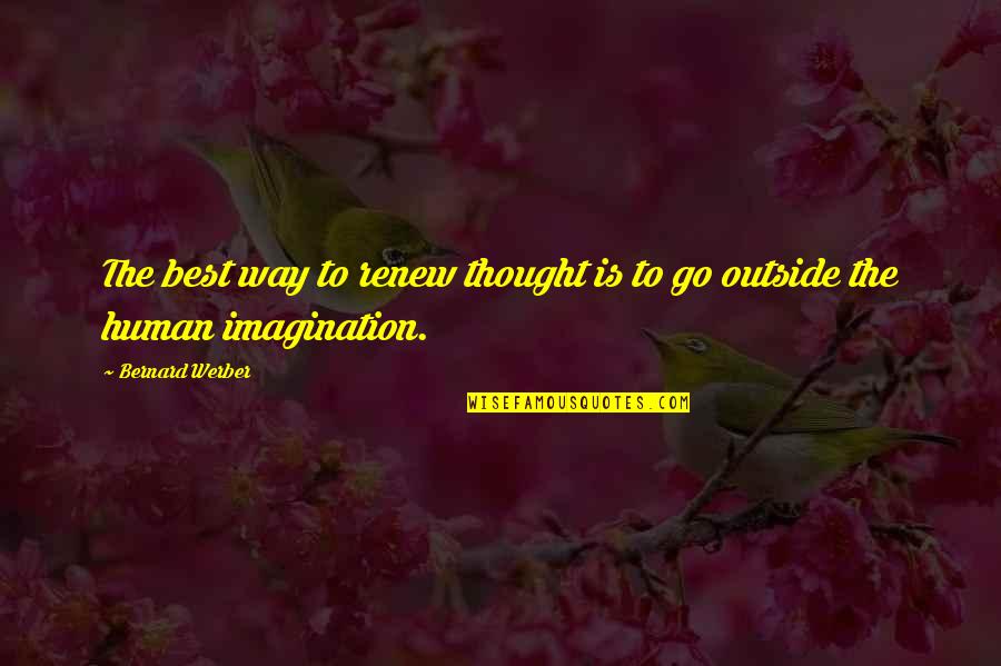Best Thought Quotes By Bernard Werber: The best way to renew thought is to