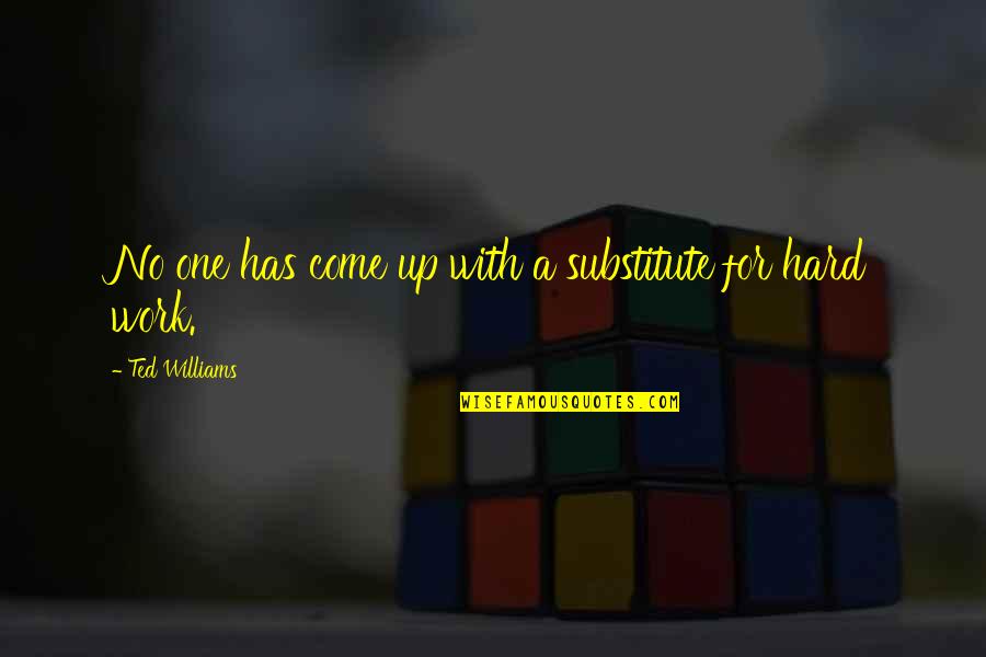 Best Tihar Quotes By Ted Williams: No one has come up with a substitute