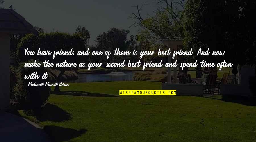 Best Time With Friends Quotes By Mehmet Murat Ildan: You have friends and one of them is