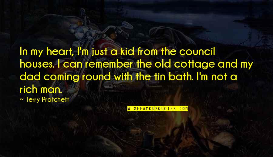 Best Tin Man Quotes By Terry Pratchett: In my heart, I'm just a kid from