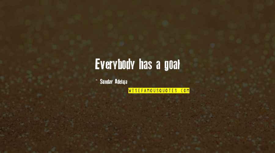 Best Toasting Quotes By Sunday Adelaja: Everybody has a goal