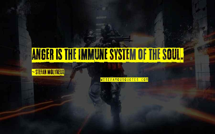 Best Toxic Quotes By Stefan Molyneux: Anger is the immune system of the soul.