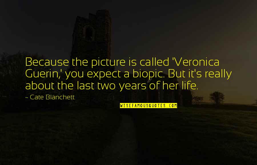 Best Vision Board Quotes By Cate Blanchett: Because the picture is called 'Veronica Guerin,' you