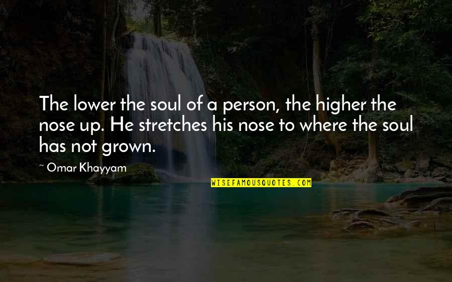 Best Vw Quotes By Omar Khayyam: The lower the soul of a person, the