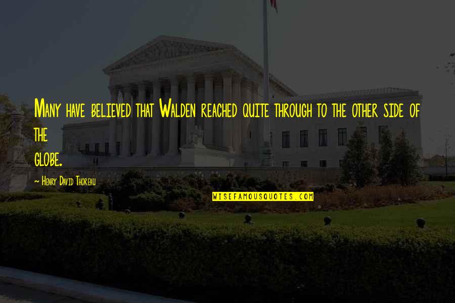 Best Walden Quotes By Henry David Thoreau: Many have believed that Walden reached quite through Best Walden Quotes By Henry David Thoreau: Many have believed that Walden reached quite through