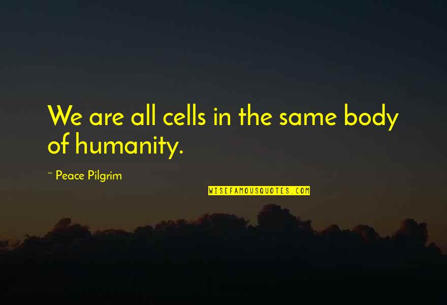 Best Website For Funny Quotes By Peace Pilgrim: We are all cells in the same body