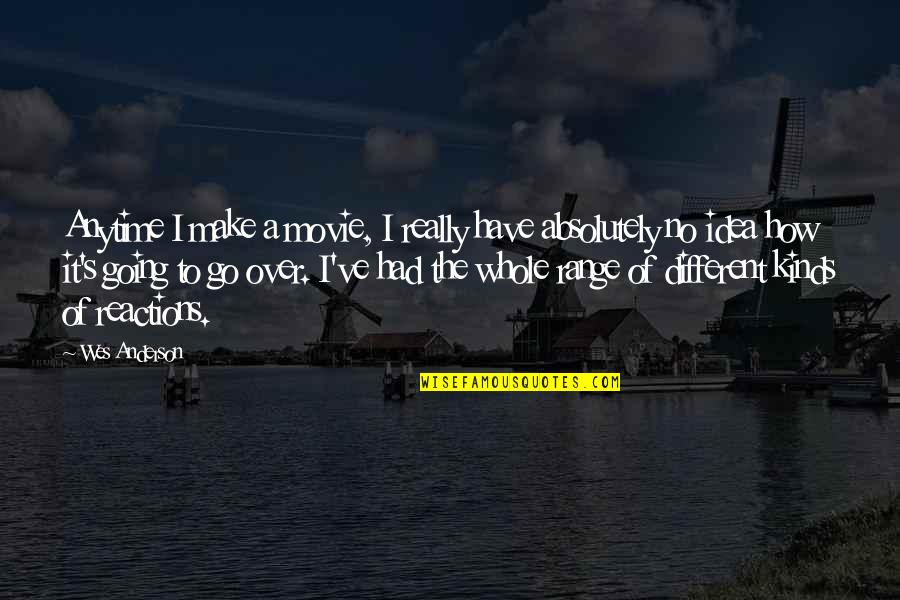 Best Wes Anderson Quotes By Wes Anderson: Anytime I make a movie, I really have