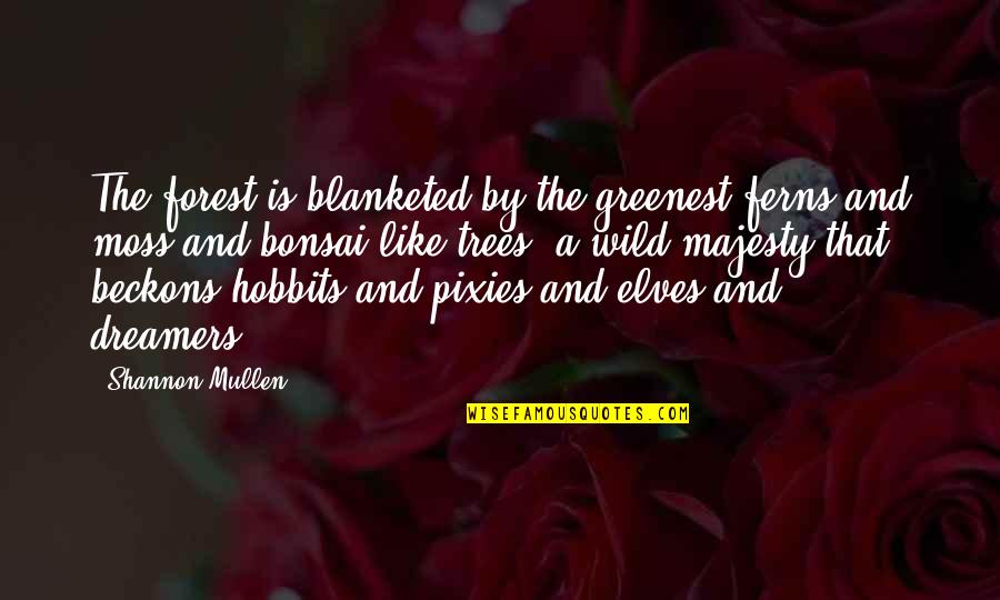 Best West Coast Quotes By Shannon Mullen: The forest is blanketed by the greenest ferns Best West Coast Quotes By Shannon Mullen: The forest is blanketed by the greenest ferns