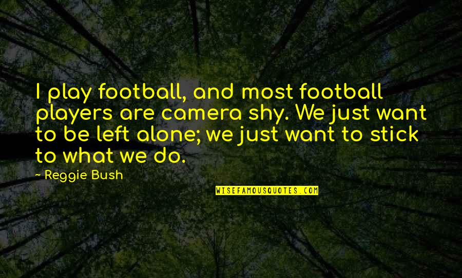 Best Wishes Farewell Quotes By Reggie Bush: I play football, and most football players are