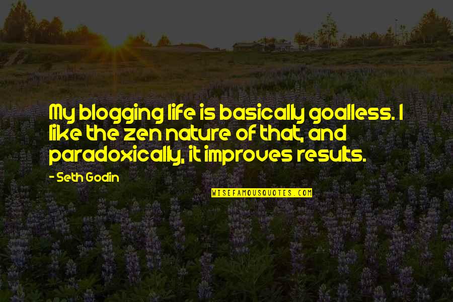 Best Wrestling Commentary Quotes By Seth Godin: My blogging life is basically goalless. I like
